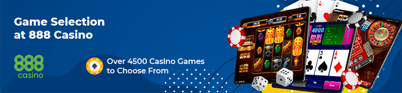 888 casino game selection