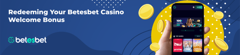 Banner of bonuses and promotions of Betesbet casino