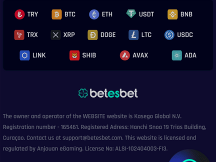 Betesbet Casino cashier