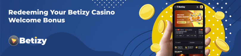 Banner of bonuses and promotions of Betizy casino