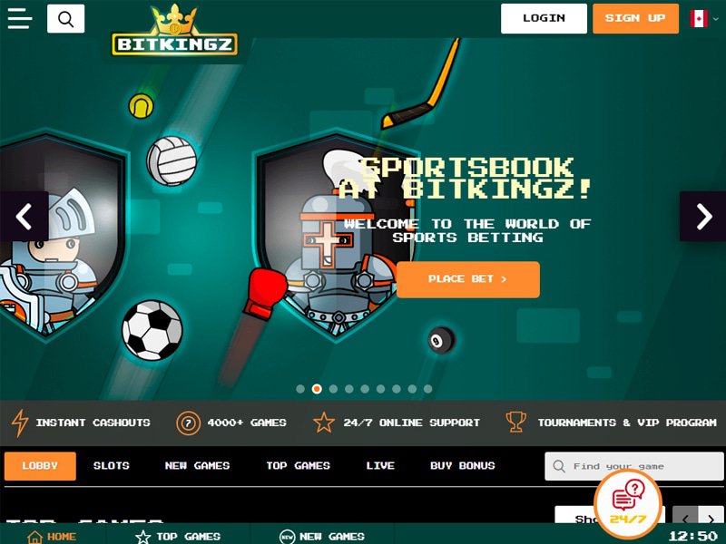 Bitkingz Casino website