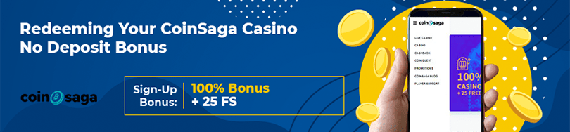 CoinSaga Casino Promo No Deposit Bonus