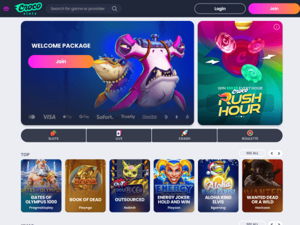 Crocoslots Casino website