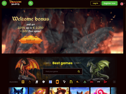 DragonSlots Casino website