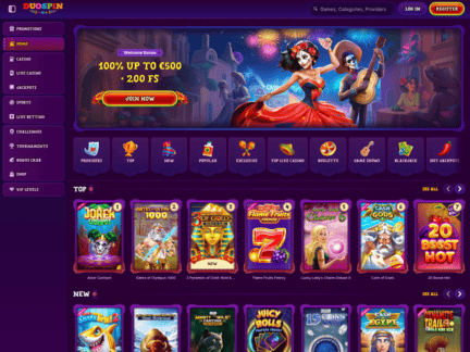 Duospin Casino website