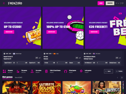 Frenzino Casino website