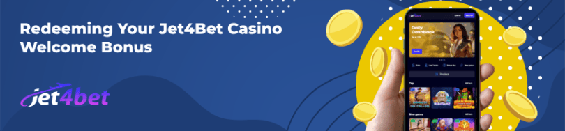 Banner of bonuses and promotions of Jet4Bet casino