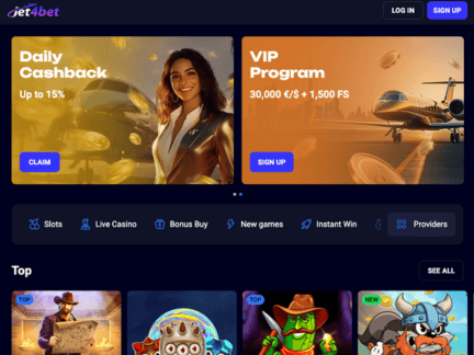 Jet4Bet Casino website