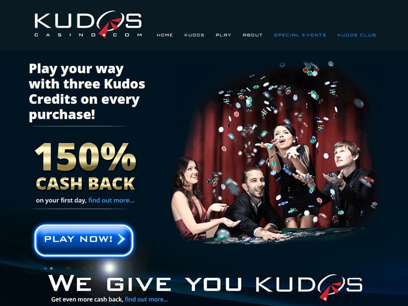 Kudos Casino website