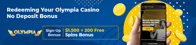 Olympia Casino No Deposit Bonuses