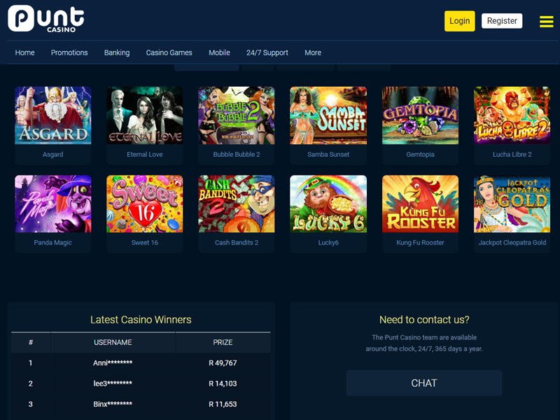 Punt Casino software