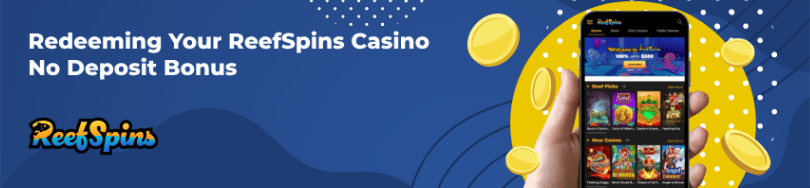 Banner of ReffSpins Casino's no deposit bonuses