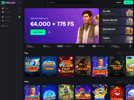 TrueLuck Casino website