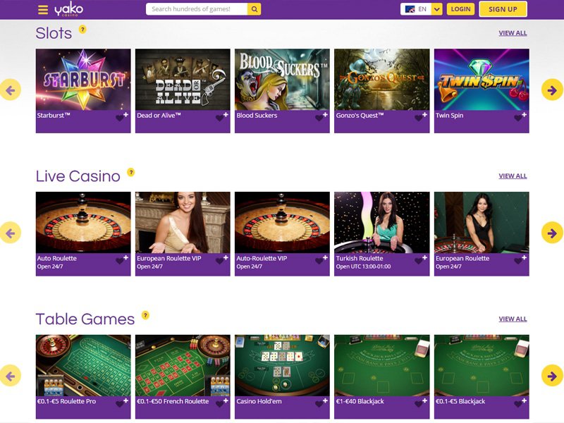 Yako Casino software