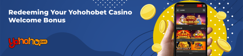 Banner of bonuses and promotions of Yohohobet casino