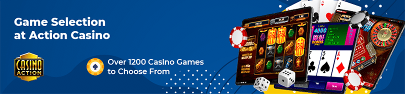 action casino game selection