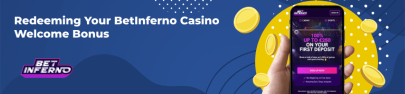 Banner of Betinferno casino bonuses