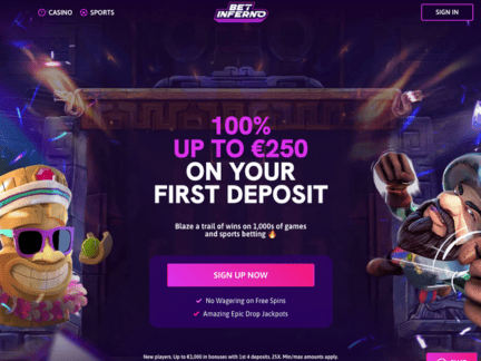 Betinferno Casino website