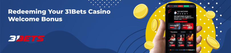 Banner of bonuses and promotions of 31Bets casino