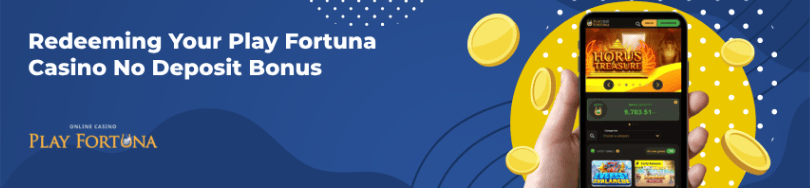 Banner of No deposit bonuses of Play Fortuna Casino