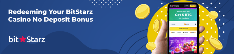 A banner of Bitstarz Casino bonus and promotions