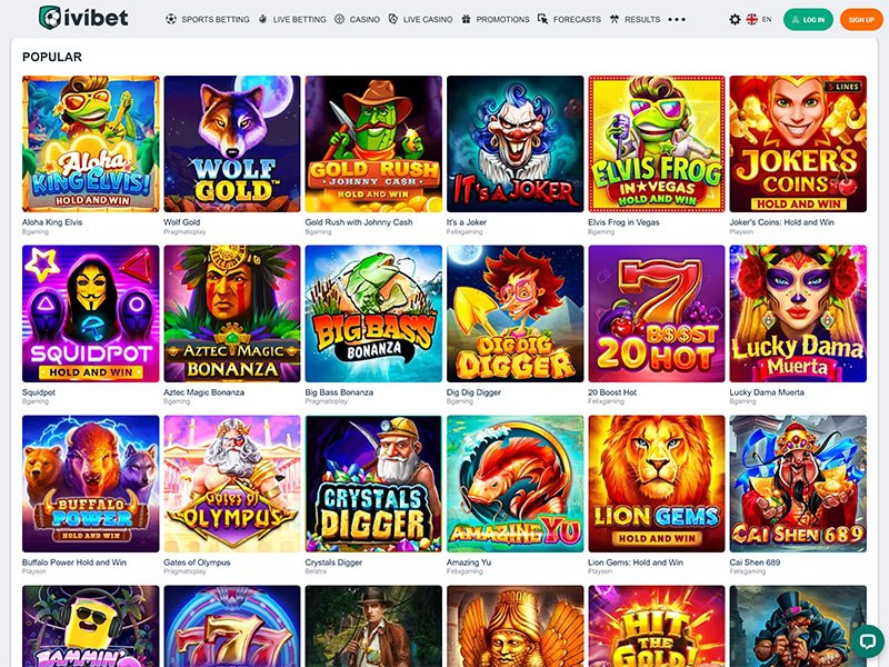 Ivibet Casino software