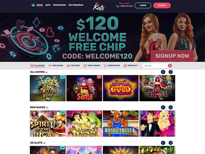 Kats Casino website