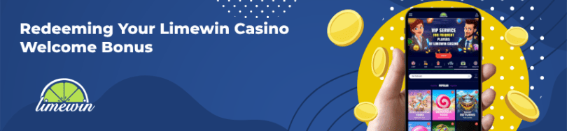 Banner of bonuses and promotions of Limewin casino