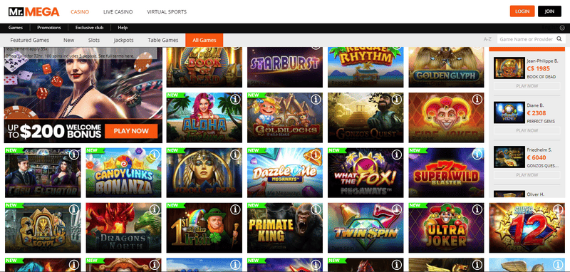 Mr Mega Casino software