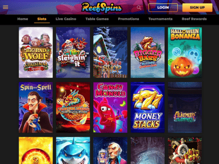 ReefSpins Casino software