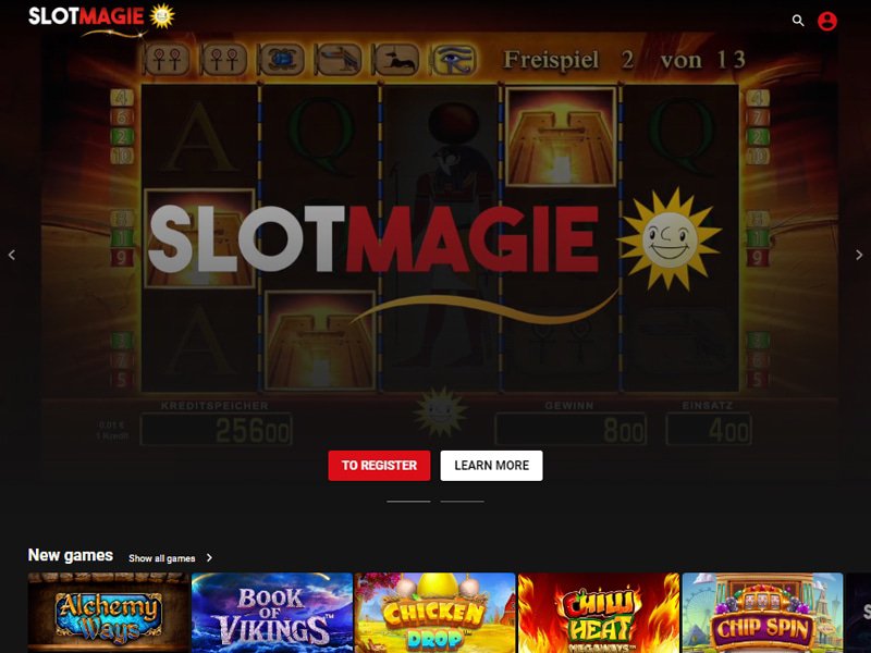 SlotMagie website