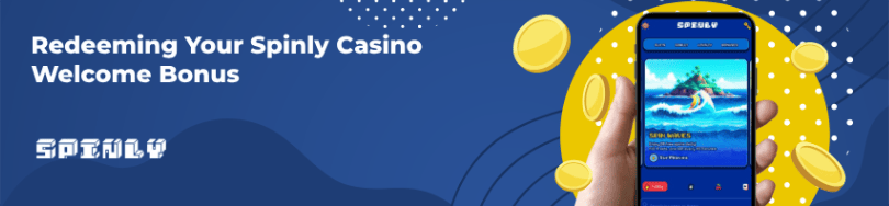 Banner of bonuses and promotions of Spinly casino