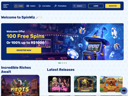 Spinwiz Casino website