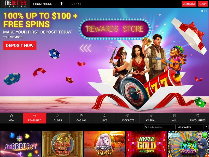 The Better Casino website