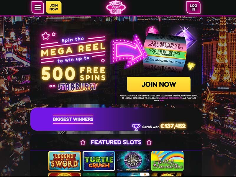 Vegas Night Casino website