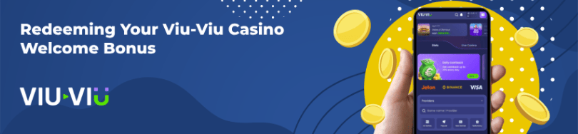 Banner of bonuses and promotions of Viu-Viu casino