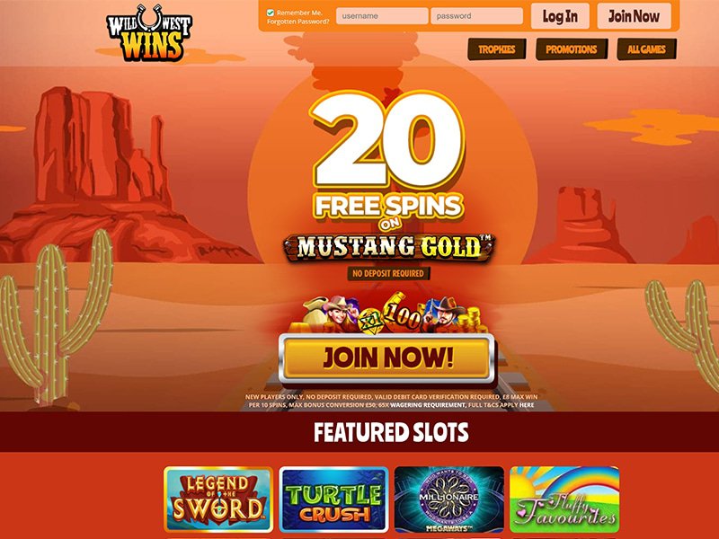 Wild West Wins website